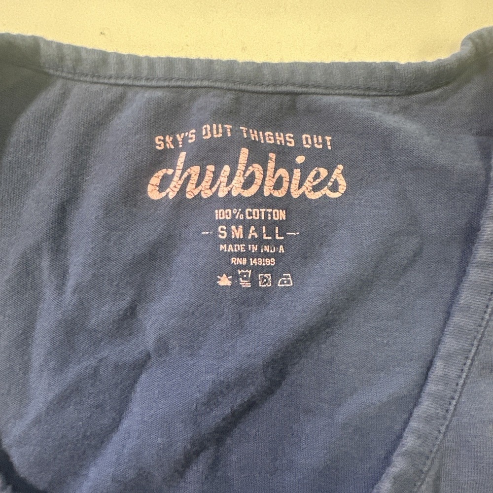 Chubbies Small Blue Tank Top‎ Sleveless - Picture 2 of 7